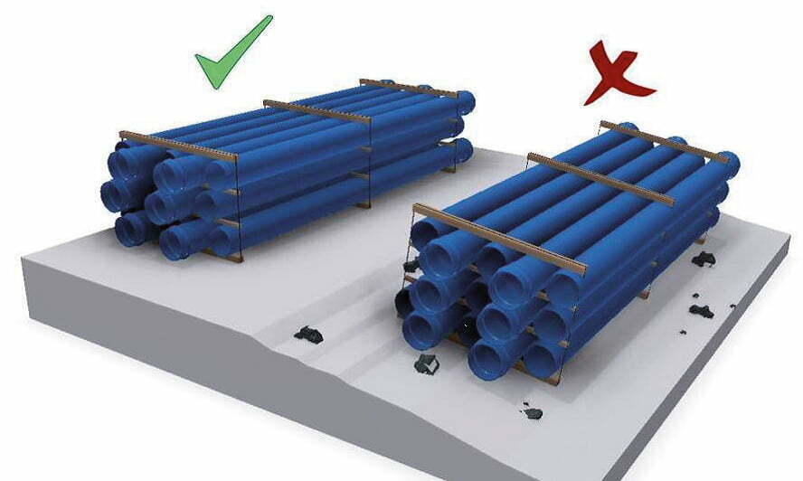 Instalación de tuberías para abastecimiento, riego y saneamiento: transporte, recepción, descarga y almacenaje de tubos 8 Transporte Tubos 04