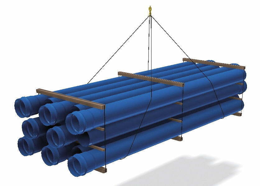 Instalación de tuberías para abastecimiento, riego y saneamiento: transporte, recepción, descarga y almacenaje de tubos 7 Transporte Tubos 05