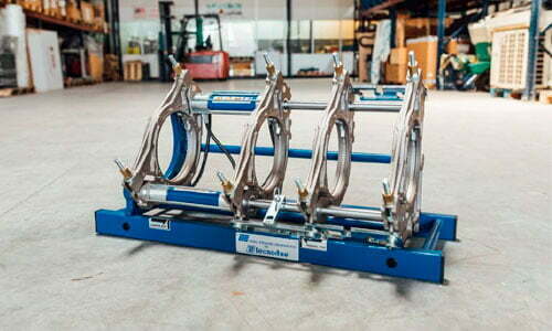 Componentes y descripción de una maquina para soldar a tope 4 Abrazaderas 1