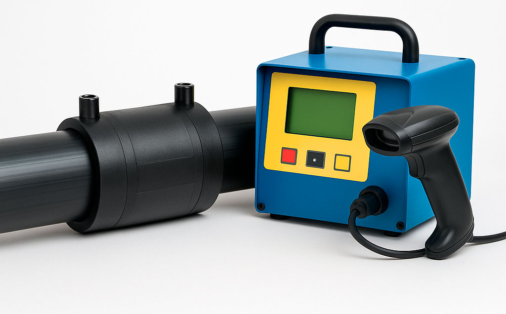 Formas de leer un manguito de electrofusión (manual, escáner y más) 5 Manguito Electrofusion 1