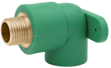 Codo 90 Rosca Macho Pared