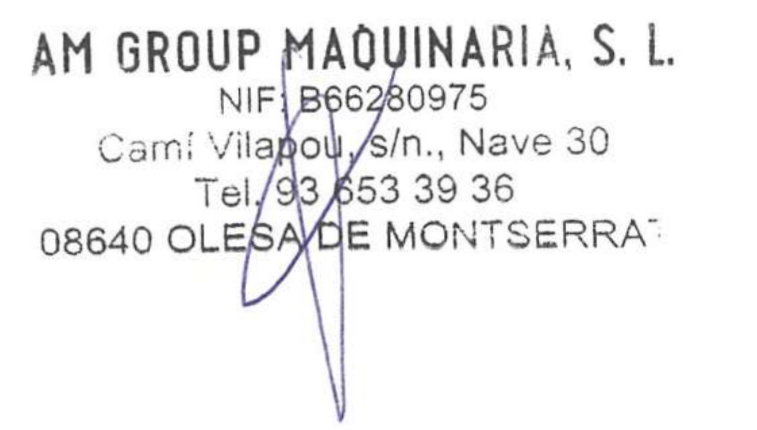 Política de calidad 3 Firma Am Group Maquinaria